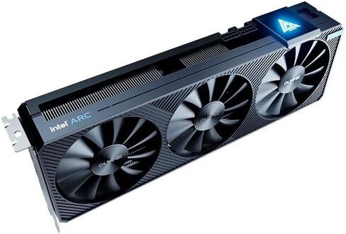 WEELIAO GUNNIR Intel Arc A750 Photon 8G OC White Graphics Card,2400Mhz Video Card,8GB 256-bit GDDR6,PCIE 4.0,1 HDMI,3 DP,3 Fans, TBP 285W in Kuwait