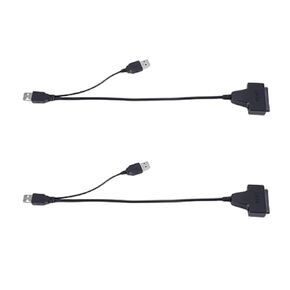 2X USB 2.0 to IDE SATA S- 2.5/3.5 Inch Adapter for HDD/SSD Laptop Hard Disk Drive Converter Cable Black 750032927