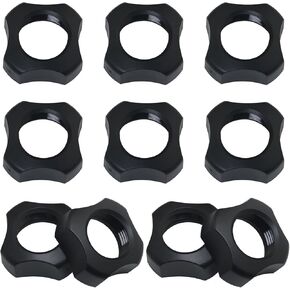 10PCS Ball Nut 17mm Bracket Fixing Ring Universal Ball Nut Car Bracket Car Navigation Bracket Accessories Car Phone Bracket Wireless Charger Base Nut Black