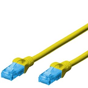 Levitantes CAT 5e SF/UTP Patch Cable, Cu, LSZH AWG 26/7, 2m digitus Cable Yellow and Blue for Network Communications