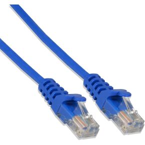 LOGICO 7FT Cat5e UTP Ethernet Network Patch Cable RJ45 LAN Wire Blue (25 Pack)