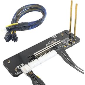 JMT M.2 Key M NVMe External Graphics Card Stand Bracket 32Gbs PCIe3.0x4 R43SG Docking Station for ITX STX NUC VEGA64 GTX1080ti (R43SG 50cm)