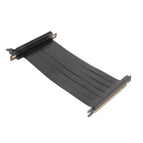 Bewinner PCIE 3.0 X16 Riser Cable, 180 Degree High Speed Flexible Dual Reverse Connector GPU Graphic Card Extension Cable for Graphics Card Vertical Mount (30cm)