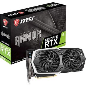 MSI GAMING GeForce RTX 2070 8GB GDRR6 256-bit HDMI/DP/USB Ray Tracing Turing Architecture HDCP Graphics Card (RTX 2070 ARMOR 8G OC)
