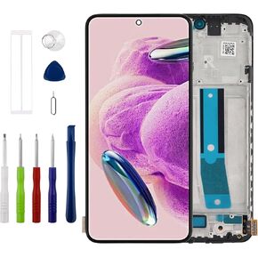[Supports Fingerprints][with Frame] New Duotipa OLED Display for Xiaomi Redmi Note 12S 2303CRA44A Screen Digitizer Assembly LCD Diaplay with Technical Repair Tools Kit