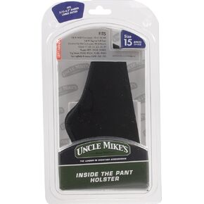 Uncle Mikes Inside The Pant Holster Black Size 15 Lhum89152