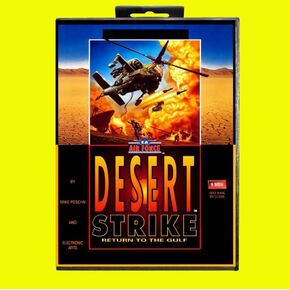 Desert Strike Game Cartridge 16 Bit MD Game Card With Retail Box For Sega Mega Drive