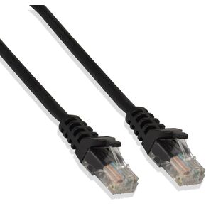 LOGICO 2ft Cat5e Cable Ethernet LAN Network RJ45 Patch Cord Internet Black (50 Pack)