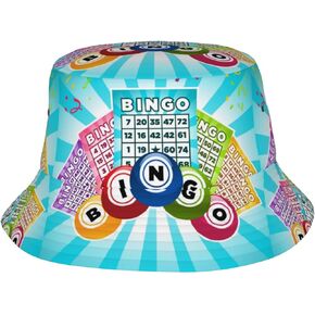 Bucket Hats Bingo Cards and Balls Unisex Fisherman Hat Sun Hat