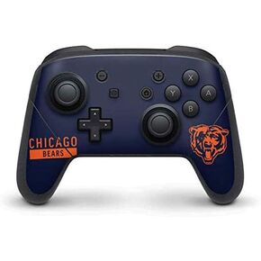 Skinit Decal Gaming Skin Compatible with Nintendo Switch Pro Controller - Officially Licensed NFL Chicago Bears Blue Performance Series Design