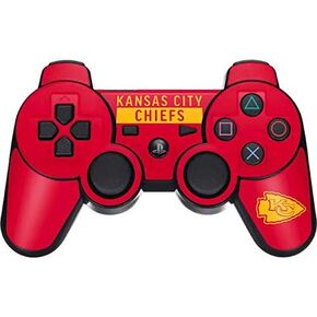 Skinit Decal Gaming Skin Compatible with PS3 Dual Shock Wireless Controller - Officially Licensed NFL Kansas City Chiefs Red Performance Series Design