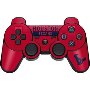 Skinit Skinit Gaming Gaming Skin متوافق مع وحدة التحكم اللاسلكية Dual Frack PS3 - تصميم سلسلة الأداء الأحمر المرخص رسميًا NFL