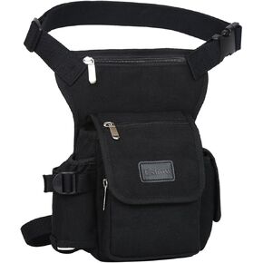 Eshow Men's Drop Leg Pouch Tools Bags Tactical Leg Bag Fanny Pack Thigh Bags Bike Cycling Hip Bag Canvas Waist Packs in Kuwait