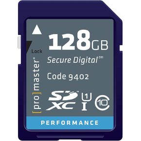 ProMaster 128GB SDXC 266x Performance Memory Card