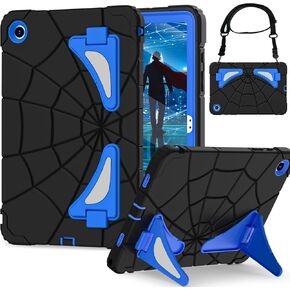 Case for Samsung Galaxy Tab A9 Plus 11 Case Tablet 2023 Kids A9+ Cases with Screen Protector Stand Thickned Cornor Samsung Plus Cover 11 Inch, Black Blue