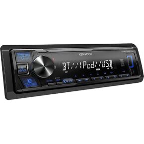 تم تجديد Kenwood KMM-BT270U 1-DIN Digital Media Car Stereo مع Bluetooth