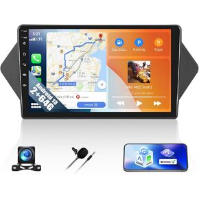[2+64G] Android 13 Car Stereo for Honda Acura MDX 2007-2013 with Wireless Carplay&Android Auto,9 Inch Touch Screen Car Radio with Mirror Link Bluetooth FM/RDS Radio WiFi GPS EQ SWC+Backup Camera