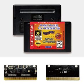 Arcade Classics - USA Label Flashkit MD Electroless Gold PCB Card for Sega Genesis Megadrive Video Game Console (Region-Free)
