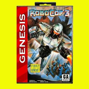 Robocop3 Game Cartridge 16 Bit MD Game Card With Retail Box For Sega Mega Drive
