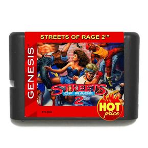 خرطوشة لعبة Rage Of Rage 2 16bit لـ Sega Genesis Megadrive Video Sames