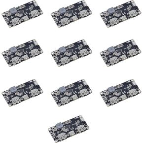 10 Pieces IP5328P Dual USB Battery Fast Charging Modules, Bidirectional 18W Fast Charging, Boosting from 3.7V to 5V, 9V, 12V,AFC, MET, SFCP Fast Charging Protocols with Type-C Interface.