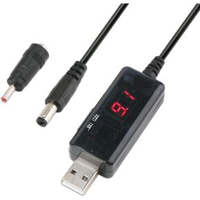 كابل محول USB Boost DC 5V إلى 9V 12V USB كابل USB USB إلى DC 5.5x2.1mm 3.5x1.35mm محول إمدادات الطاقة UBS UBS