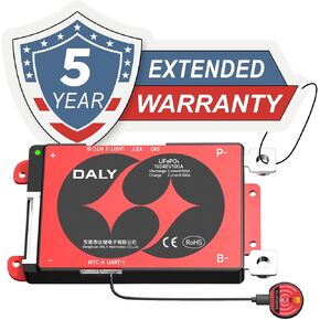 DALY BMS 48V 16S 100A LiFePO4 - Smart Bluetooth Battery Protection Board for 48 Volt Lithium Battery Pack Golf Carts Electric Outboard Motors Solar Energy Power Systems