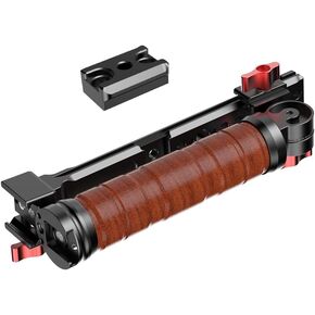 Adjustable Sling Handgrip Compatible with RS2/RS3, Foldable Gimbal Sling Handle w Cold Shoe, 1/4'' & 3/8'' Screw Hole, Camera Stabilizer Grip (Handle & Slider)