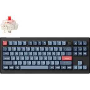 Keychron V3 Max Wireless Mechanical Keyboard TKL, 2.4GHz/Bluetooth/USB-C 3-Mode RGB, QMK/VIA Programmable Macro, Hot-Swap PBT Keys for Mac Windows Gateron Jupiter Red