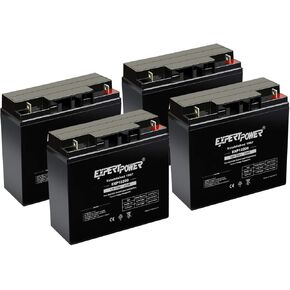 SEARTERPOWER (4 Pack) 12 Volt 20 AH بطارية قابلة للشحن [EXP12200]