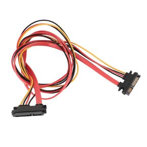 ATA Male Series for a Female Extension Cable, Optimal System Performance 22PIN Data Power Combo PVC PVC Cable for Laptop (50cm / 19.69in)