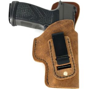 Sig P365 AXG Legion Holster - Inside The Waistband Holster Designed for Concealed Carry Comfort - 1.5"" Metal Belt Clip - Good for Multiple IWB Carry Positions - Sig P365 X-Macro/AXG Legion, brown