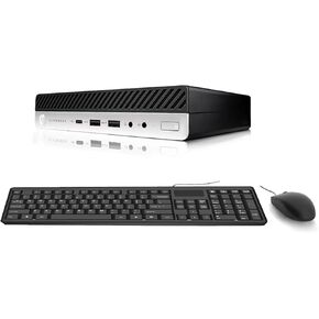 HP Elitedesk 800 G3 Mini Desktop PC Computer Business, Intel Core i5-6500, 16GB RAM, 256GB SSD, USB 3.0 Type-C, VGA, DisplayPort, Wi-Fi, BT Windows 10 Pro (Renewed)