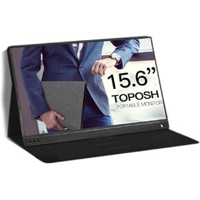 Portable Monitor 15.6" USB Type-C Full HD 1080 IPS USB C Portable Monitor Built-in Dual Speakers Compatible with Laptop Computer Raspberry pi Gaming Monitor for PS5 PS4 PS3 Xbox