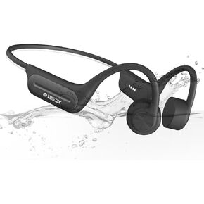 سماعات توصيل العظام سماعات Bluetooth اللاسلكية مفتوحة سماعات تحت الماء مع MP3-Player & IP68 مقاومة للماء للسباحة في حمام السباحة ركض ركوب الدراجات ، وملاءمة قابلة للتعديل لجميع أحجام الرأس