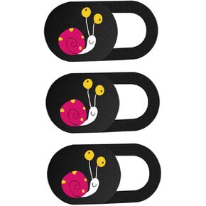 3pcs Ultra-Thin Cartoon Webcam Cover for Laptop and Tablet Cute Privacy Sticker Slim Slide Cover for Webcam Security