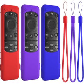 Silicone Case for Samsung TM2560E Remote Control, Compatible with 2025 Neo QLED Smart TV Remote BN59-01432A BN59-01432J BN59-01455A (Red)
