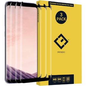 (3-Packs) Compatible with Samsung Galaxy S8 Plus Screen Protector, [Full Coverage] [Shatter Proof] HD Clear Tempered Glass Protective Film fit Galaxy S8 Plus G955 G955F G955A G955P G955U G955V G955T