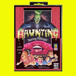 Haunting Starring Polterguy Game Cartridge 16 Bit MD Game Card With Retail Box For Sega Mega Drive