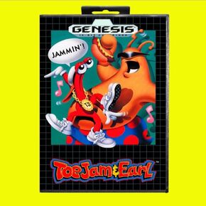 Toejam Earl Game Cartridge 16 Bit MD Game مع صندوق بيع بالتجزئة لـ Sega Mega Drive