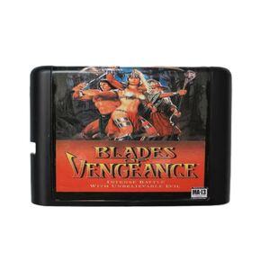 Blades of vengeance 16bit game cartridge for Sega Genesis Megadrive video game consoles