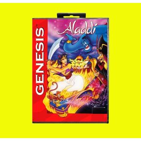 Aladdin Game Cartridge 16 Bit MD Game مع صندوق بيع بالتجزئة لـ Sega Mega Drive