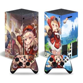 Full Set Skins Compatible with X-Box Series X,Protective Stickers for X-Box Series X Console Controllers (7)