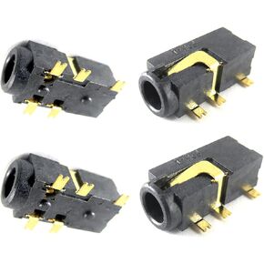 Stereo Jack Socket Connector Replacement for Nintendo 3DS and 2DS, PCB Mount Female Audio Headphone Socket Connector for 3DS 2DS
