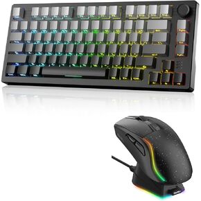 DAREU Wireless Keyboard and Mouse:A950 Wireless Gaming Mouse & EK75PRO 75% Wireless Gaming Keyboard Combo