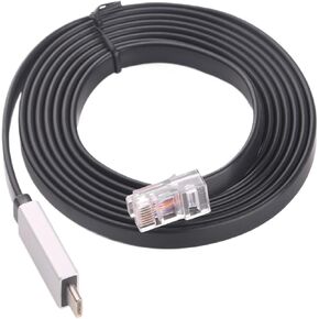1pc USB Type-C to RJ45 Rollover Console Cable RS232 Serial Adapter for Routers Switches in Win 7 8 10 11