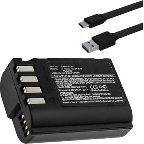Synergy Digital Accessory Kit, Compatible with Panasonic Lumix GH6 Digital Camera Includes: EM-USB-TYPEC-3B USB Cable, SDCAM-L14956 Battery