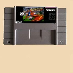 Royal Retro International Superstar Soccer 16 Bit Big Gray Game Card for NTSC Game Player