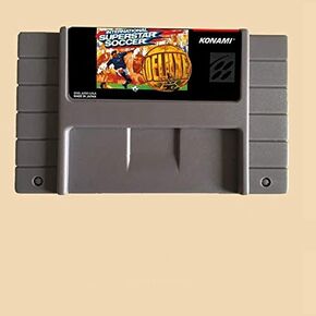 Royal Retro International Superstar Soccer-Deluxe 46 Pin 16 Bit Grey Game Card For USA NTSC Game Player