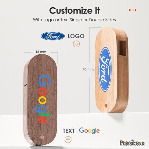 مخصص دوار خشبي USB 2.0 فلاش محرك أقراص فلاش 4 جيجابايت مطبوع أو محفور مع شعارك - بروأس بالجملة بالجملة - 500 حزمة in Kuwait